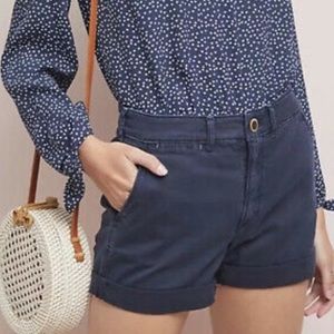Anthropologie navy shorts